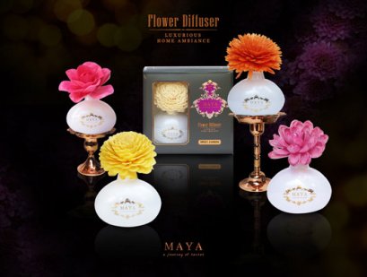 FLOWER DIFFUSER 200 ML. ความหอมและสีสันของดอกไม้ประดิษฐ์ที่มาพร้อมดีไซน์อย่างเป็นเอกลักษณ์