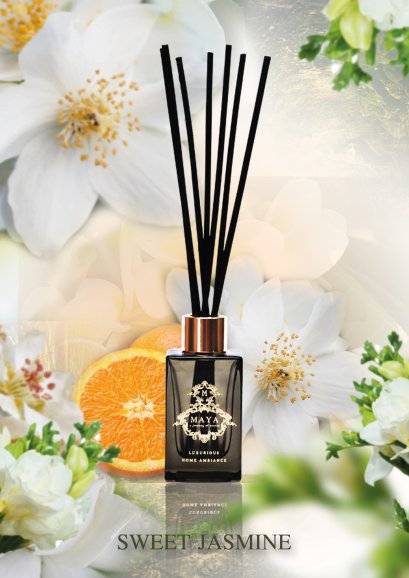 SWEET JASMINE REED DIFFUSER ความหอมหวานสร้างสัมผัสที่แตกต่างจาก MAYA 