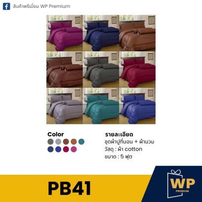 ชุดผ้าปูที่นอน PB41