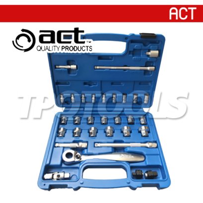 ACT8031-311 บล็อกชุดชนิดลูกบล็อกสั้นพิเศษ 31 ตัว 17H (3/8&quot; SQ.DR.)