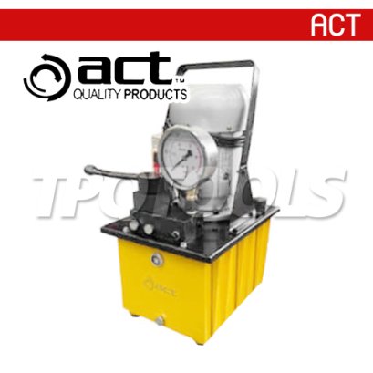ACT-630PE ปั๊มไฮโดรลิคใช้ไฟฟ้า 0.75KW STORAGE OIL CAPACITY 8 ลิตร แบบมือโยก ใช้กับกระบอกไฮโดรลิค DOUBLE ACTING CYLINDER &quot;ACT&quot;