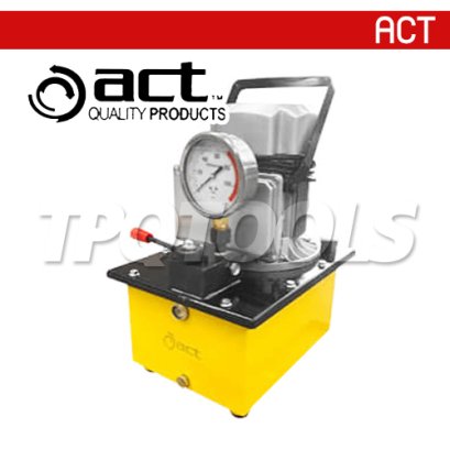 ACT-630 ปั๊มไฮโดรลิคใช้ไฟฟ้า 0.75KW STORAGE OIL CAPACITY 8 ลิตร แบบมือโยก มอเตอร์ทำงานต่อเนื่อง ใช้กับกระบอกไฮโดรลิค DOUBLE ACTING CYLINDER &quot;ACT&quot;
