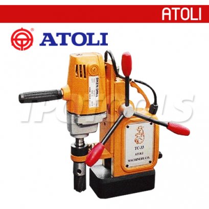 TC-33 สว่านแท่นแม่เหล็กไฟฟ้พร้อมฐาน 11-35 มม. &quot;ATOLI&quot; รุ่น TC-33