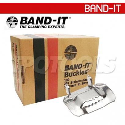 C253 กิ๊ปรัดสแตนเลส 3/8&quot; BAND-IT 100 ตัว/กล่อง