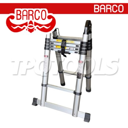 TPQ-BAATM06 บันไดยืดหดอเนกประสงค์ (อลูมิเนียม) ขนาด 2x5 ขั้น ความสูง 2.10+2.10 เมตร "BARCO"