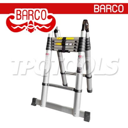 TPQ-BAATM07 บันไดยืดหดอเนกประสงค์ (อลูมิเนียม) ขนาด 2x6 ขั้น ความสูง 2.50+2.50 เมตร "BARCO"