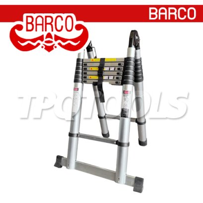 TPQ-BAATM08 บันไดยืดหดอเนกประสงค์ (อลูมิเนียม) ขนาด 2x7 ขั้น ความสูง 2.90+2.90 เมตร "BARCO"