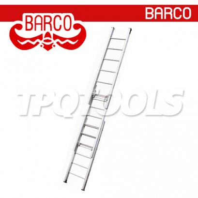 TPQ-BCAT08 (8 x 8 x 8 ฟุต) บันไดอลูมิเนียมพาดเลื่อน 3 ตอน BARCO