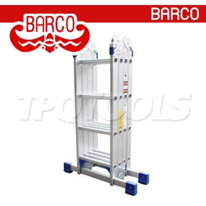 TPQ-AL-M3 (4 x 4 - 16 ขั้น) บันไดอเนกประสงค์อลูมิเนียม กาง พาด ทรง M รุ่น M3 ขนาด 4 x 4 (16 ขั้น) BARCO