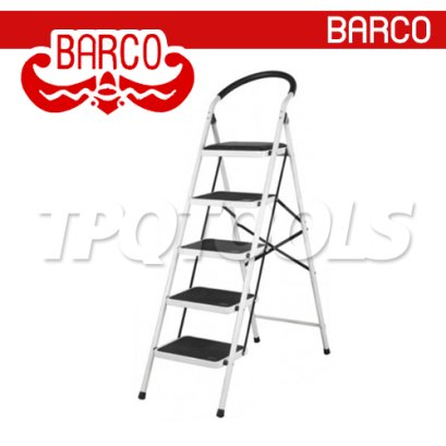 TPQ-BSTE05 (5 ขั้น) บันไดเหล็กกล้ามีราวจับ ทรงเอ ขนาด 5 ขั้น BARCO