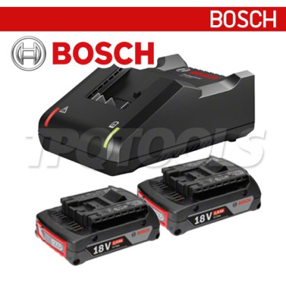 STARTER KIT 18V (1600A01B6K) แท่นชาร์จ+แบตเตอรี่ (1 Charger GAL 18V-40 + 2 Battery) 2.0Ah 18V BOSCH