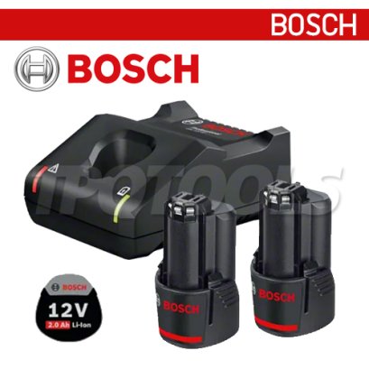 STARTER KIT 12V (1600A01B8W) ชุดแท่นชาร์จ+แบตเตอรี่ 12V 2.0+GAL12V-40 BOSCH