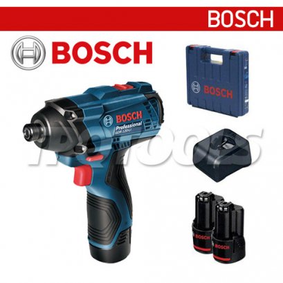 GDR 120-LI Gen 3 ไขควงกระแทกไร้สาย 12V รุ่นงานหนัก  แบต 2 ก้อน 1.5 Ah (06019F00K6)