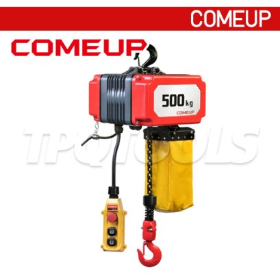 CK-500B-1/2TON รอกโซ่ไฟฟ้า ยก 500 กก. โซ่ 6 ม. มอเตอร์ 750W / 9.5A COME UP