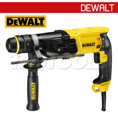 D25134KA-B1 สว่านโรตารี่ 3 ระบบ 26 มม. 800 วัตต์ เปลี่ยนหัวได้ ใช้ก้านกลม และ SDS PLUS "DEWALT" ดีวอลท์
