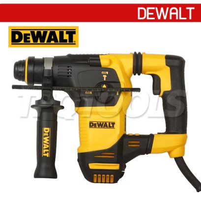 D25333K-QS สว่านโรตารี่ 3 ระบบ 30 มม. 950 วัตต์ เปลี่ยนหัวได้ ใช้ดอก SDS PLUS "DEWALT" ดีวอลท์
