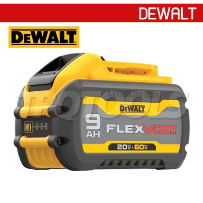 DCB609-B1 แบตเตอรี่ 20V/60V MAX FLEXVOLT 9.0AH ใช้ได้ทั้งเครื่อง 20V, 60V MAX"DEWALT" ดีวอลท์
