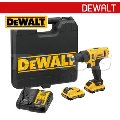 DCD716S2K-B1 สว่านกระแทกไร้สาย 12V MAX ขนาด 10 มม. แรงบิดสูงสุด 30NM./1500-22500RPM พร้อมแบตเตอรี่+แท่นชาร์จ 1.5AH ขนาดเล็ก น้ำหนักเบา (ครบชุด) "DEWALT" ดีวอลท์