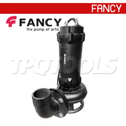"FANCY" 100WQV100-13-7.5 ปั๊มแช่ดูดโคลน 4 นิ้ว กระแสไฟ 7.5 KW/ 10 แรง (380V) ส่งสูง 13 เมตร ใบพัดตัดเหล็ก 48HR