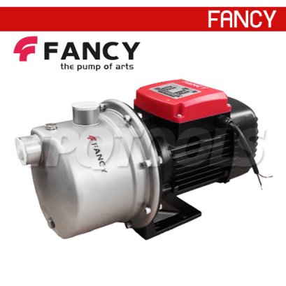 "FANCY" FJm102C ปั๊มน้ำเจ็ทไฟฟ้าชนิดใบพัดเดียว ดูดน้ำเอง ขนาดท่อ 1 นิ้ว x 1 นิ้ว กระแสไฟ 1.5 แรง/1.1 KW./220V ส่งสูง 55 เมตร