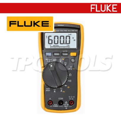 FLUKE 117 มัลติมิเตอร์แบบ True-RMS  AC/DC  600 V 10 A
