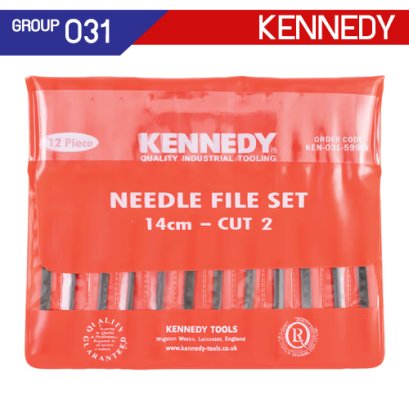 KEN-031-5990K ตะไบช่างทอง 12 ตัวชุด ขนาด 140 มม. (5.1/2") KENNEDY
