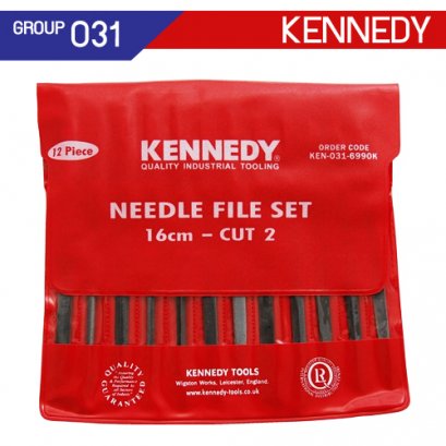 KEN-031-6990K ตะไบช่างทอง 12 ตัวชุด ขนาด 160 มม.