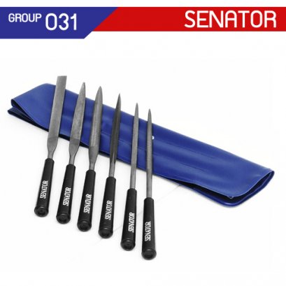 SEN-031-6980K ตะไบช่างทอง 6ตัวชุด ขนาด 160 มม.