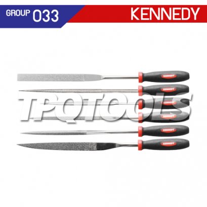 KEN-033-0500K ตะไบเพชรชุด 6ตัวชุด ขนาด 160 มม. (เกรด120/140)