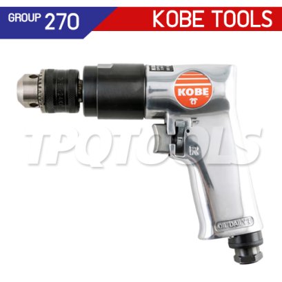 KBE2701400L (DPR1810) "KOBE" สว่านลมปรับซ้าย-ขวา 10 มม. 1800 รอบ REVERSIBLE PISTOL DRILL "KOBETOOLS" สินค้าประเทศอังกฤษ