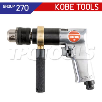 KBE2701525F (DPR813) "KOBE" สว่านลมทรงปืน 13 มม. ปรับซ้าย-ขวา รุ่นงานหนัก REVERSIBLE HEAVY DUTY PISTOL DRILL "KOBETOOLS" สินค้าประเทศอังกฤษ