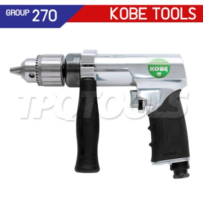KBE2702142K (FPD500) สว่านลมทรงปืน 13 มม. (1/2") เหมาะสำหรับงานเจาะ-ขัน แรงบิดสูง REVERSIBLE PISTOL DRILL "KOBETOOLS" สินค้าประเทศอังกฤษ