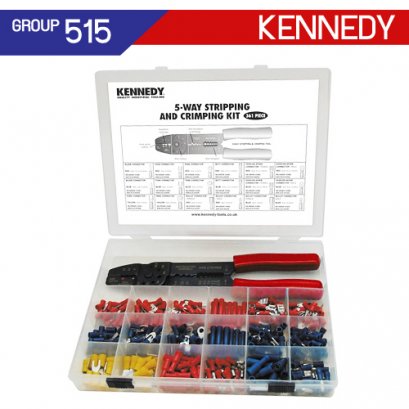 KEN-515-5530K คีมย้ำหางปลาชุด 361 ตัวชุด