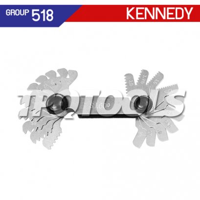 KEN-518-1070K หวีวัดเกลียว 30 ใบชุด KENNEDY SCREW PITCH GAUGE