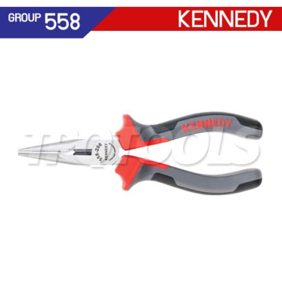 KEN-558-2060K คีมปากแหลมด้ามหนา ขนาด 6 นิ้ว / 165 มม. KENNEDY (เคนเนดี้)