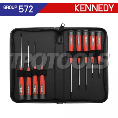 ไขควงชุดปากแฉก-ปากแบน 9 ตัว KEN-572-4470K