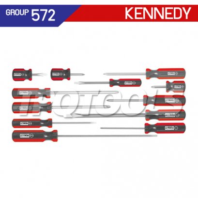 ไขควงชุดปากแฉก-ปากแบน 12 ตัว KEN-572-5940K