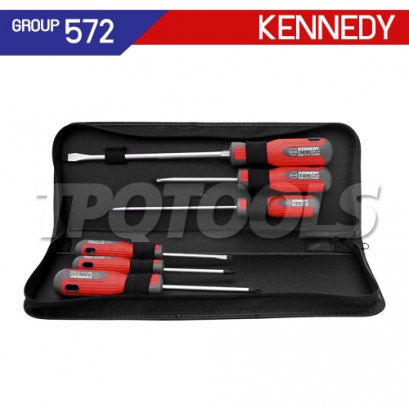 ไขควงชุดปากแฉก-ปากแบน 6 ตัว KEN-572-5970K