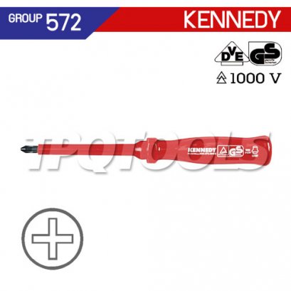 ไขควงหุ้มฉนวนปากแฉก ด้ามหุ้มฉนวนไฟฟ้า VDE1000V