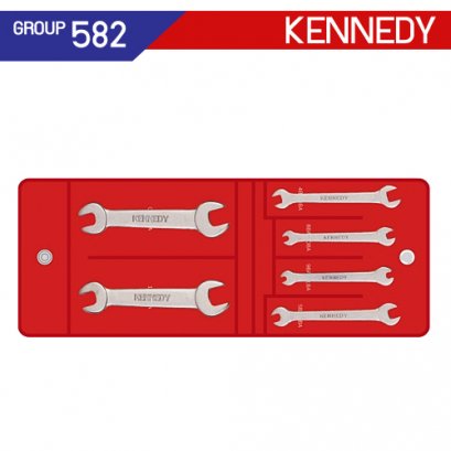 ชุดประแจปากตาย 6 ตัว (MM - BA) KEN-582-0910K , KEN-582-1010K