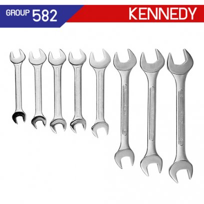 ชุดประแจปากตาย 8 ตัว (MM) KEN-582-0990K