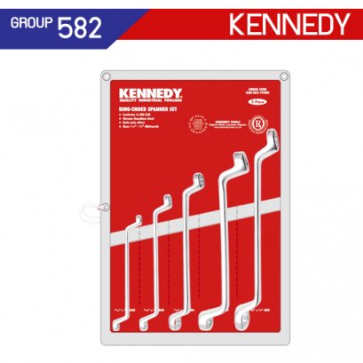 ชุดประแจแหวน 5 ตัว (BSW) KEN-582-1950K