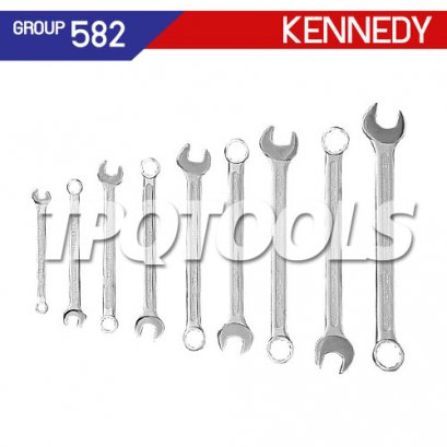 ชุดประแจแหวนข้างปากตาย 9 ตัว (AF) KEN-582-2920K