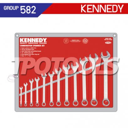 ชุดประแจแหวนข้างปากตาย 12 ตัว (AF) KEN-582-2930K