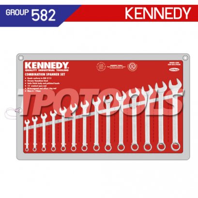 ชุดประแจแหวนข้างปากตาย 14 ตัว (MM) KEN-582-2960K