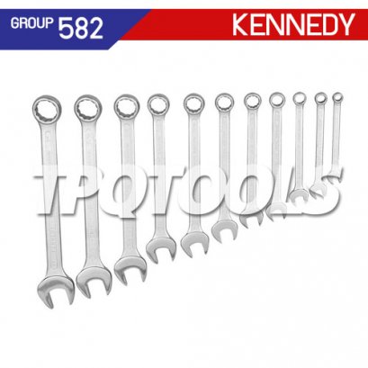 ชุดประแจแหวนข้างปากตาย 11 ตัว (MM) KEN-582-2980K