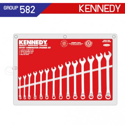 ชุดประแจแหวนข้างปากตาย 14 ตัว (MM) KEN-582-3898K