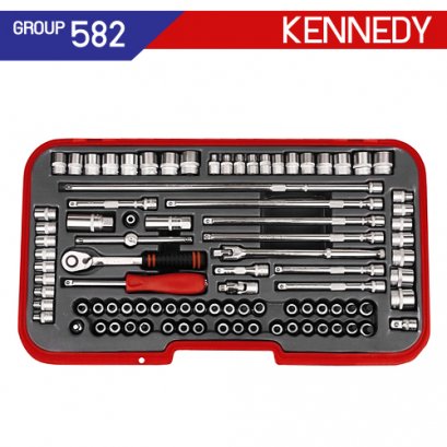 3/8 SQ DR บล็อกชุด 90 ชิ้น KEN-582-6185K