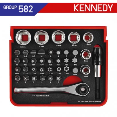 1/4 SQ DR บล็อกชุด 39 ชิ้น KEN-582-7910K