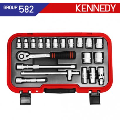 1/2 SQ DR บล็อกชุด 20 ชิ้น KEN-582-7983K